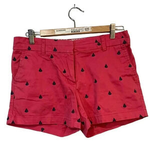 British Khaki size 6 shorts embroidered boats GUC